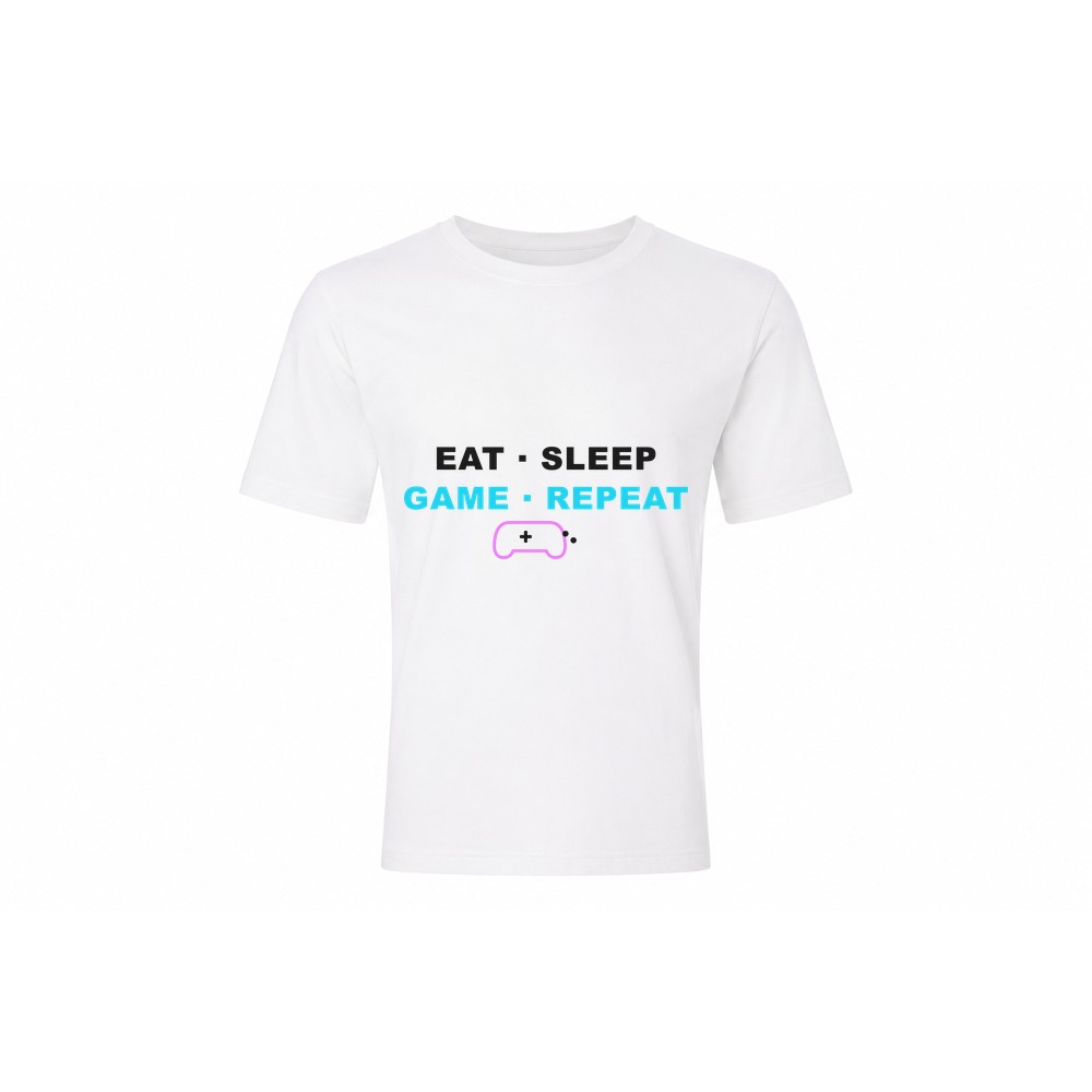 Classic Tee — Eat Sleep Game Repeat - Afbeelding 2