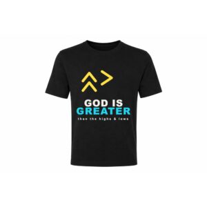 God is Greater T-shirt — christelijk design