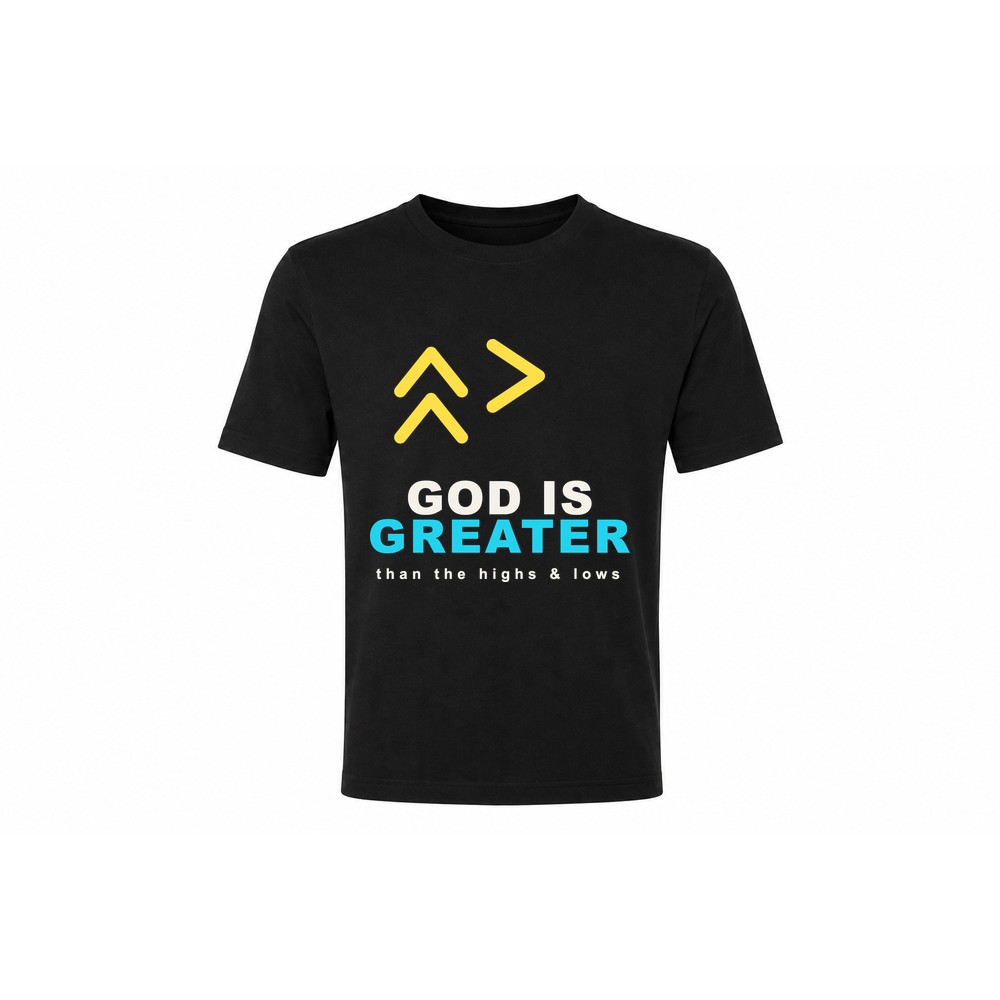 God is Greater T-shirt — christelijk design