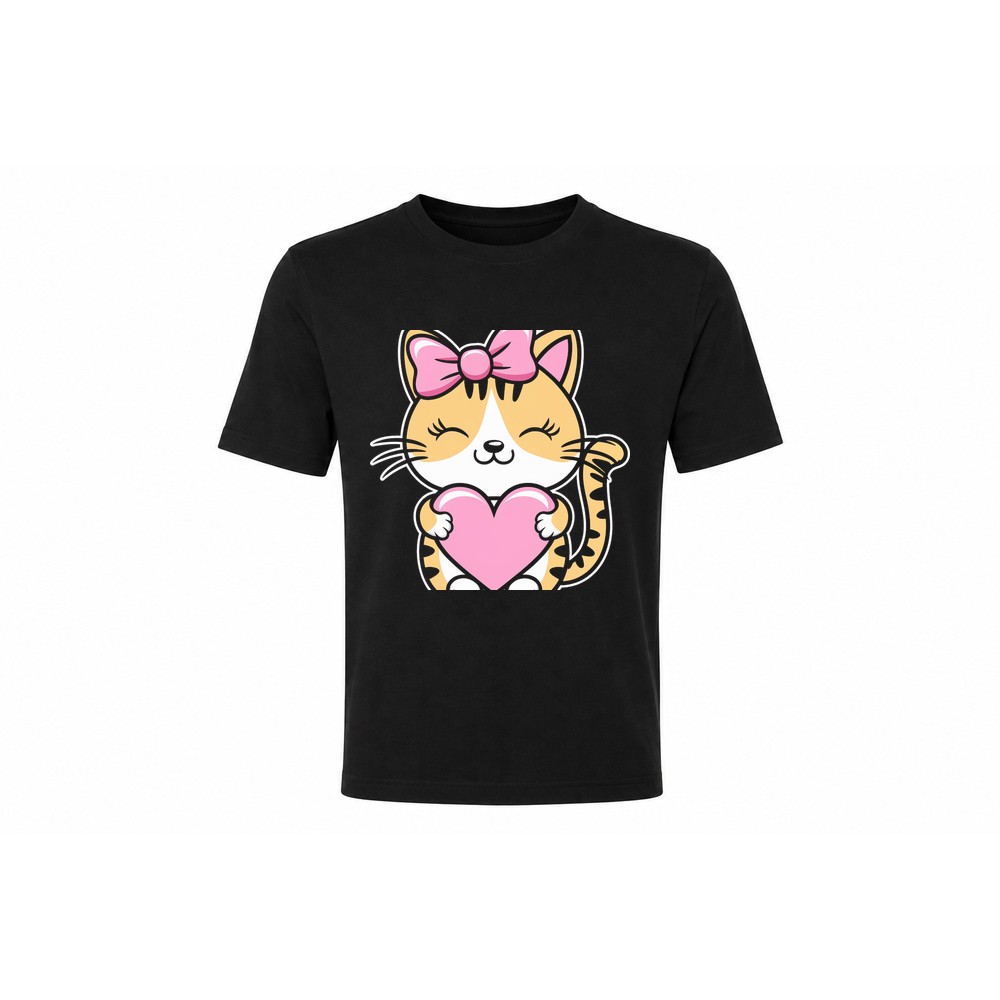 Kids Tee — Poesje met Strik