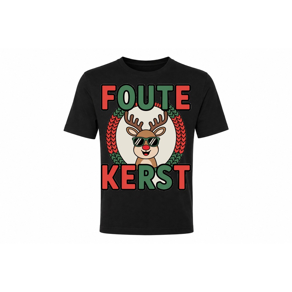 Classic Tee — Foute Kerst (Rendier)