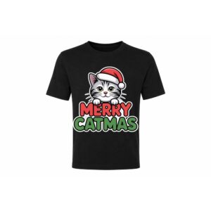 Classic Tee — Merry Catmas (Kerstkat)