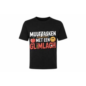 Classic Tee — Multitasken met een Glimlach