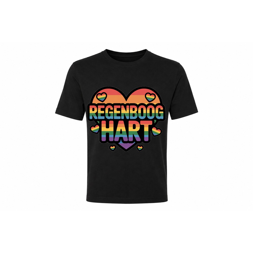 Classic Tee — Regenboog Hart