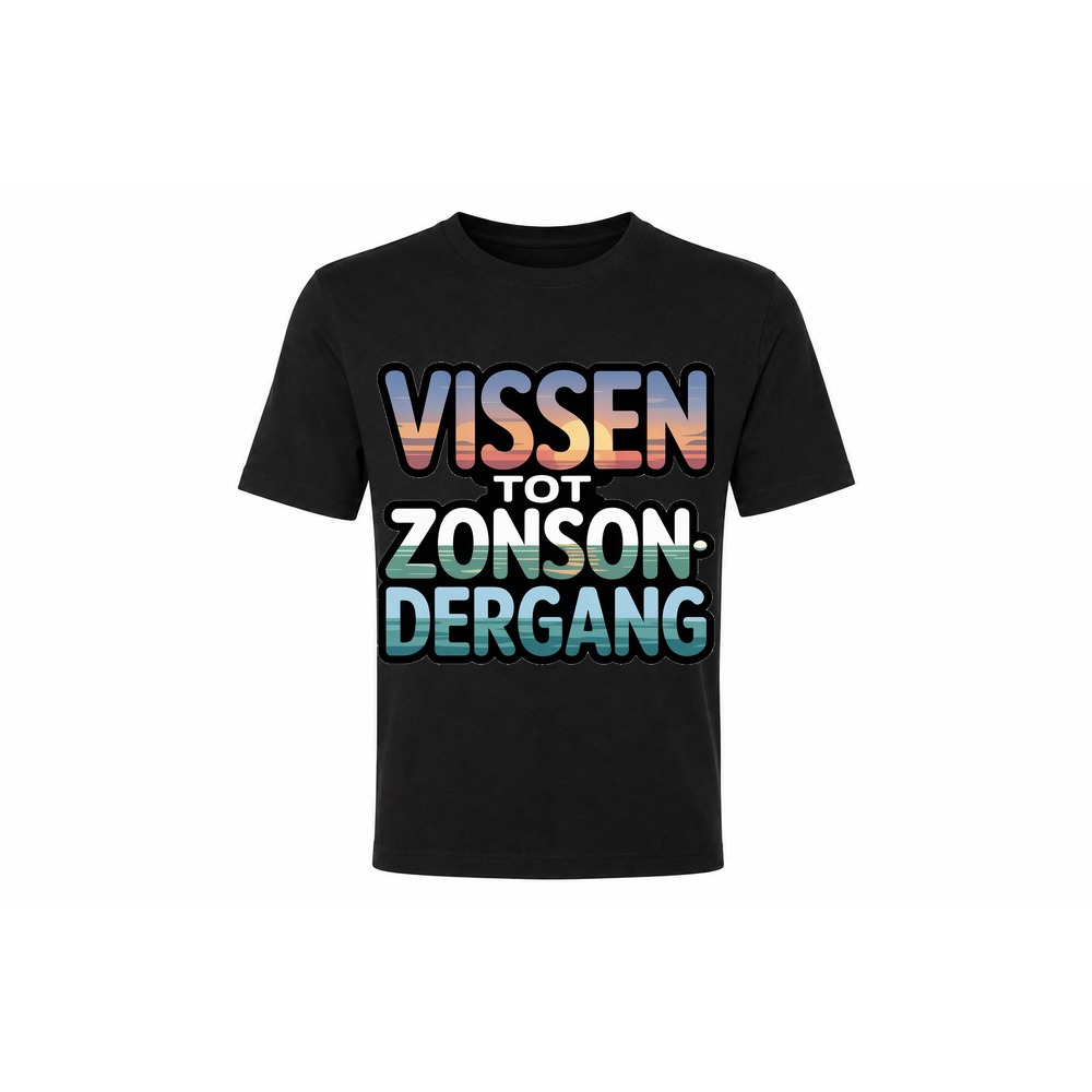 Classic Tee — Vissen tot Zonsondergang