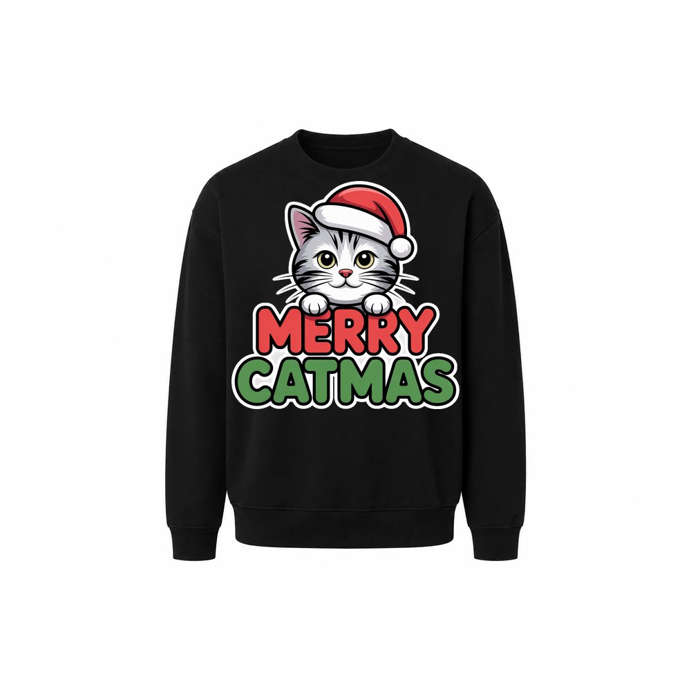 Foute Kersttrui — Merry Catmas (Kerstkat)
