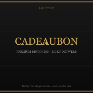 Cadeaubon L&R Design - zwart goud