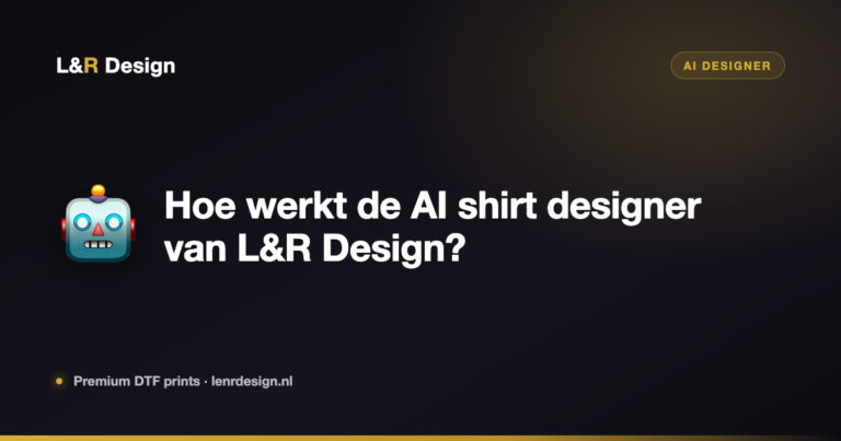 Hoe werkt de AI shirt designer van L&R Design?
